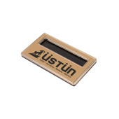 PERSONEL YAKA KARTI METAL ÖZEL BASKILI 5 ADET MIKNATISLI GOLD - 2