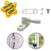 Güvenlik Kilidi Bebek Çocuk Pvc Kapı Pencere Emniyet Kilidi Mandalı Cam Hırsız Kilidi Beyaz - 1