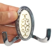 Seç Askı Krom Portmanto Askı Vestiyer Duvar Askısı Metal Dolap Elbise Askılığı - 2