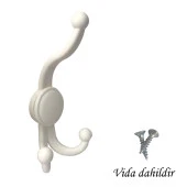 Karagül Beyaz Askılık Portmanto Vestiyer Banyo Dolap Elbise Askısı Sert Plastik - 3