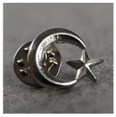 Hayal Sepeti Ay Yıldız Rozet Şık Tasarım 2x2cm - 1