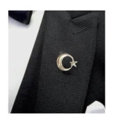 Hayal Sepeti Ay Yıldız Rozet Şık Tasarım 2x2cm - 5