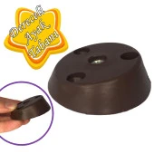 Dereceli Ayak Tabanı Kahverengi Mobilya Masa Sehpa Ayağı Bağlantı Aparatı Açılı  Plastik thumbnail 1