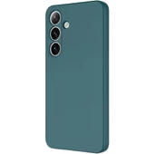 Samsung Galaxy S24 İçi Kadife Silikon Kılıf Haki thumbnail 3