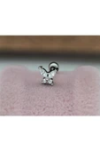 Cerrahi Çelik Kelebek Tragus, Kıkırdak, Helix Piercing - 2