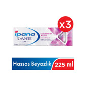 İpana 3D White Luxe Glamourous White Beyazlatıcı Diş Macunu 225 ml ( 75ML x 3 ) - 1