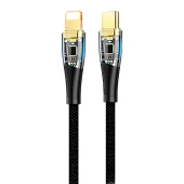 DVIP LX5 6A 200W Type-C to Lightning PD2.0 PD3.0 Hızlı Data ve Şarj Kablosu 1.2 Metre Siyah thumbnail 3