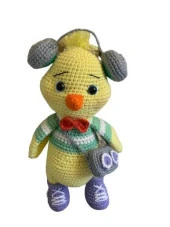 Rapçi Civciv Amigurumi Organik Oyuncak - 1