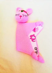 Müzikli Uyku Arkadaşı Mina ve Çıngırak Amigurumi Organik Oyuncak - 2