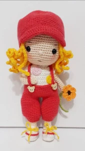 Liza Bebek Amigurumi Organik Oyuncak - 1