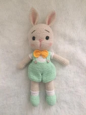 Bay Tavşan Monami Amigurumi Organik Oyuncak - 1