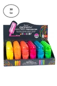 Serve Berry Mini Fosforlu Kalem Karton Stand 30'lu - 1