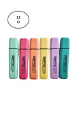 Gıpta Fosforlu Markör 5Mm Kesik Uç Pastel Pembe 12'li - 1