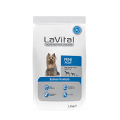 lavital mini adult somon 1,5kg yetişkin ufak ırk köpek maması salmon formula - 1