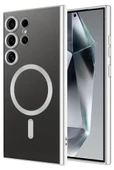 Galaxy S24 Ultra Kılıf Magsafe Köşeleri Renkli Lüx Şeffaf Kamera Lens Korumalı - 5