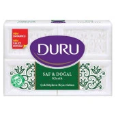 Duru Sabun Klasik Saf ve Doğal 1000 gr 4X250 gr Beyaz Banyo Sabunu - 2