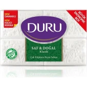 Duru Sabun Klasik Saf ve Doğal 1000 gr 4X250 gr Beyaz Banyo Sabunu - 3