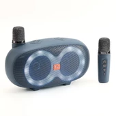 TG TG542DK USB/SD/FM/BLUETOOTH DESTEKLİ TAŞINABİLİR 2 EL MİKROFONLU LED IŞIKLI WIRELESS HOPARLÖR - SPEAKER thumbnail 1