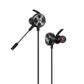 Hytech HY-GK3 3,5 Oyuncu Esnek Mikrofonlu Siyah Kulakiçi Kulaklık - 1