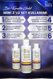 Bio Rio Keratin Gold 150 ml + 150 ml Saç Kremi + 150 ml Şampuan Brezilya Fönü 5 Ay Kalıcı - 3