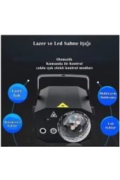 Quenlite QD-16 RGB Sahne Led ve Lazer Işık 16 Çeşit Desen - 4