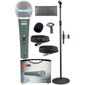 Lastvoice Lv-680STM Kablolu Dinamik Mikrofon Seti (Boy Stand Cüzdan Çift Kablo Sünger Tutacak) - 2