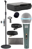 Lastvoice Lv-680STM Kablolu Dinamik Mikrofon Seti (Boy Stand Cüzdan Çift Kablo Sünger Tutacak) thumbnail 1