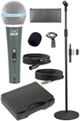 Lastvoice Lv-680STM Kablolu Dinamik Mikrofon Seti (Boy Stand Cüzdan Çift Kablo Sünger Tutacak) thumbnail 4