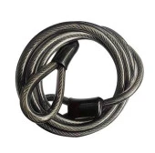 Xbyc 4501K Güçlü Çelik Kablo Halat Kilit 8 x 1850 mm Motosiklet Bisiklet Halat Kilidi thumbnail 1