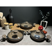BENA LİFE 6 PARÇA GRANİT OMLET SET 18-20-22 CM - 1