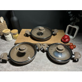 BENA LİFE 6 PARÇA GRANİT OMLET SET 18-20-22 CM - 5