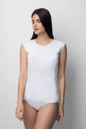 6 Adet Özlem Bayan Kolsuz Sıfır Kol Atlet Fanila 2001 thumbnail 2