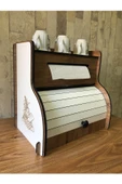 adımshops Ekmeklik New Bread Box,havlu Peçetelik(saklama Gözlü, Baharatlık Rafı, Dekoratif Demonte - 1