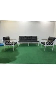adımshops 3+1+1 Beyazprofil Bahçe,balkon,teras,cafe,çay Seti,oturma Grubu,koltuk Takımı,ofis Koltuğu - 1