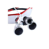 Tıbbi Cerrahi Büyüteç LED Işıklı 3.5x Büyütme Binoküler Gözlük - 2