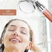 BİZAHMETGELSİN® %50 Su Tasarruflu ve Arıtmalı Doğal Taşlı Banyo El Duş Başlığı thumbnail 6
