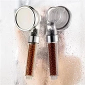 BİZAHMETGELSİN® %50 Su Tasarruflu ve Arıtmalı Doğal Taşlı Banyo El Duş Başlığı thumbnail 4