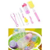 BİZAHMETGELSİN® 7 Parça Biberon Uzun Kavanoz Termos Suluk Sürahi Yağ Şişe İçi Temizleme Fırçası Aparatı Seti thumbnail 11