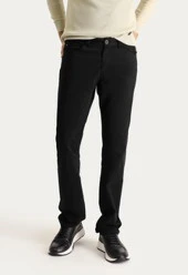 Erkek Siyah Regular Fit Rahat Kesim 5 Cep Esnek Chino Pantolon - 1