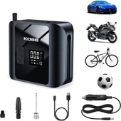 KOBB KB420 12Volt/Şarjlı 150PSI Taşınabilir Dijital Basınç Göstergeli Led Aydınlatmalı Lastik Şişirme Pompası - 3