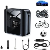 KOBB KB420 12Volt/Şarjlı 150PSI Taşınabilir Dijital Basınç Göstergeli Led Aydınlatmalı Lastik Şişirme Pompası - 6
