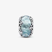Pandora 792377C00-Buz Mavisi Kar Tanesi Murano Charm - 2