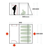 Ferrino Fenix 5 Kişilik Aile Çadırı - 8