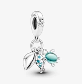 Pandora 791697C01-Balık, Deniz Kaplumbağası ve Deniz Kabuğu Üçlü Sallantılı Charm - 1