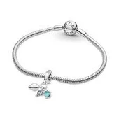 Pandora 791697C01-Balık, Deniz Kaplumbağası ve Deniz Kabuğu Üçlü Sallantılı Charm - 8