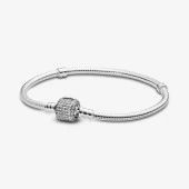 Pandora 590723CZ 17cm-Moments Gümüş Pavé Klipsli Bileklik - 1