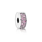 Pandora 791817PCZ-Pembe Pavé Klips - 1
