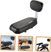 Valkyrie Bisiklet Arka Koltuğu Sele Çocuk ve Yetişkin İçin Sırtlıklı Yumuşak Minder Bagaj Koltuğu - 7