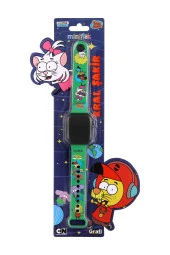 Miniflak Kral Şakir Lisanslı KS5091 Yeşil Led Çocuk saati thumbnail 3