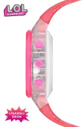 MiniFlak Lisanslı L.O.L. SURPRISE! LOL7210 Kız Çocuk Pembe Işıklı Kız Çocuk Kol Saati - 3